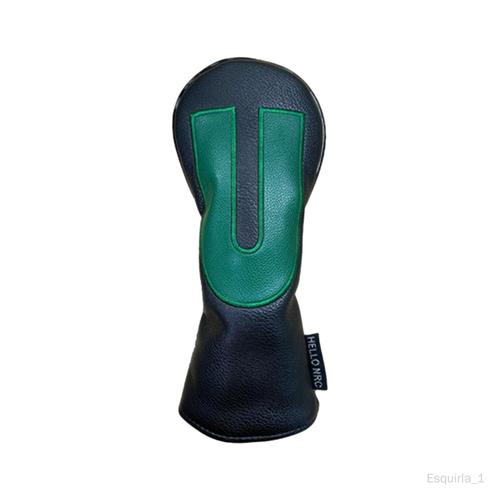 Couvre-Tête De Club De Golf En Cuir Pu, Protection À Long Cou, Cadeau Pour Noir U