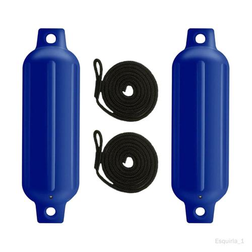 2 Pièces Ailes De Bateau 6mm X 1.5m Cordes G0 Pvc Pour Yachts Voiliers Corde Bleue G0 Noire