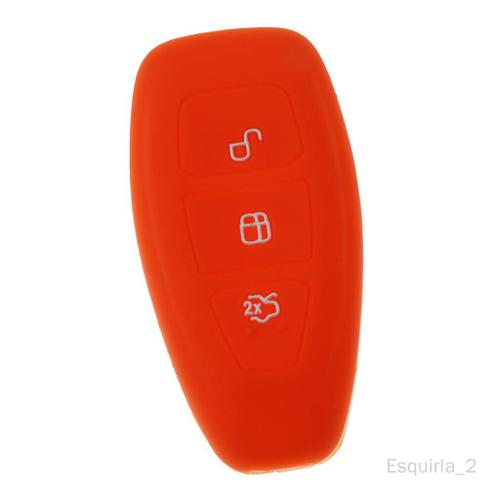 Esquirla Couvercle De Boitier En Silicone Pour Clé Télécommande 3x3 Boutons Pour Orange 3 Pièces