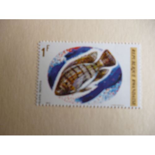 Timbre "République Rwandaise :Tilapia Nilotica".