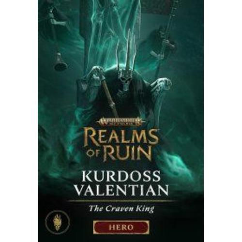 Warhammer Age Of Sigmar: Realms Of Ruin - Kurdoss Valentian, The Craven King Pack (Extension/Dlc) - Steam - Jeu En Téléchargement - Ordinateur Pc