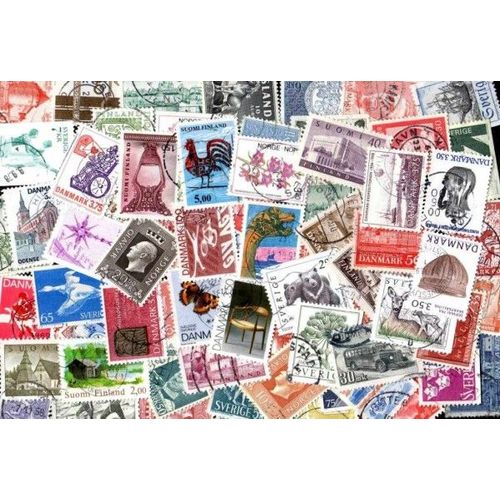 Scandinavie - 500 Timbres Differents -