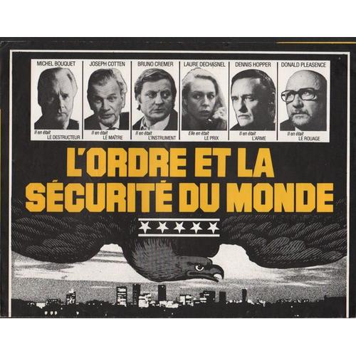 L'ordre Et La Sécurité Du Monde, Synopsis Dépliant, Claude D'anna Avec Joseph Cotten, Michel Bouquet