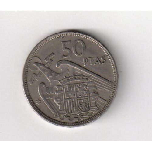 Pièce : Espagne, 50 Pesetas, 1957