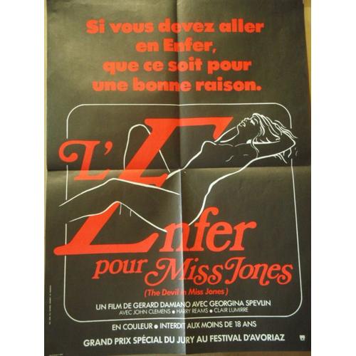 L'enfer Pour Miss Jones - 1973 - Affiche Originale Pliee 60 X 80 - Erotisme