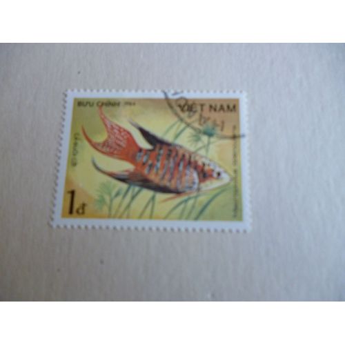 Timbre "Vietnam:Macropodus Opercularia".
