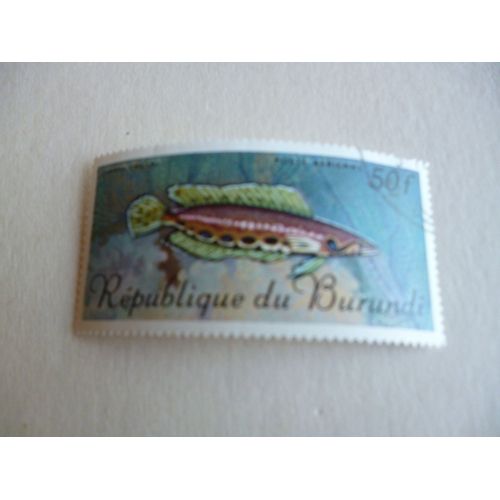 Timbre "Burundi :Channa Obscura".