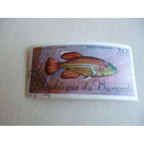 Timbre "Burundi :Notobranchius Guentheri".
