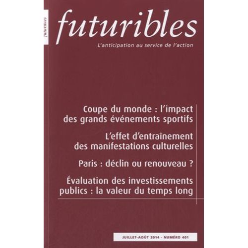 Futuribles N° 401, Juillet-Août 2014