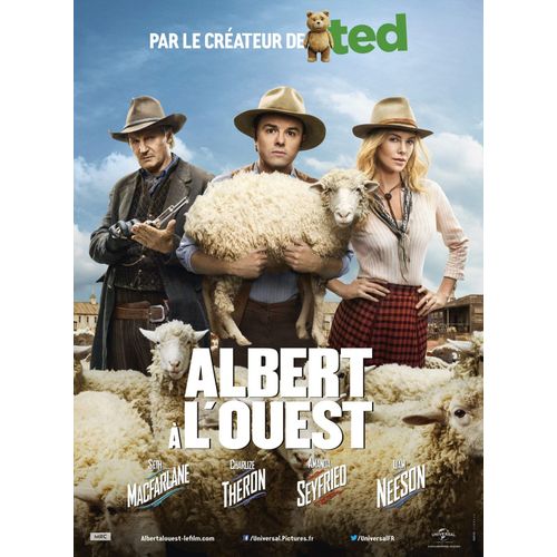 Albert À L'ouest - Affiche Originale De Cinéma - Format 40x60 Cm - Un Film De Seth Macfarlane Avec Charlize Theron, Amanda Seyfried, Liam Neeson, Giovanni Ribisi, Neil Patrick Harris - 2014