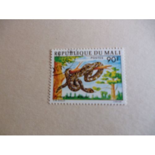 Timbre "Mali :Python Sebae".