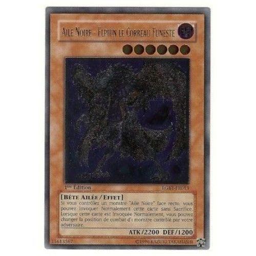 Aile Noire-Elphin Le Corbeau Funeste Ref Rgbt-Fr013 Carte Ultimate Rare