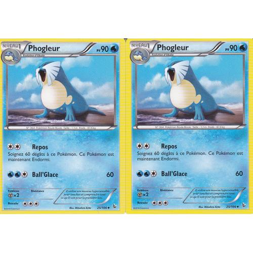 Lot De 2 Cartes Pokemon - Phogleur - 25/106 - Xy Etincelles -