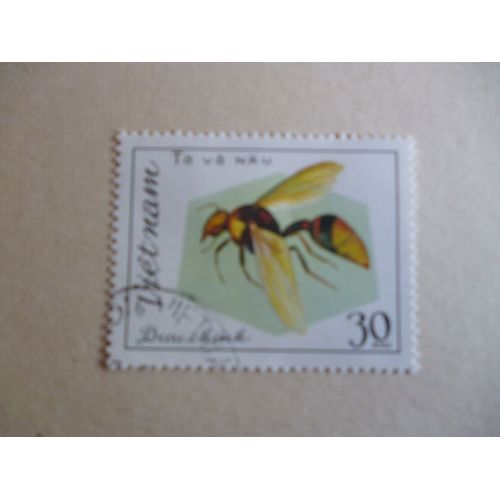 Timbre "Vietnam :Guêpe".