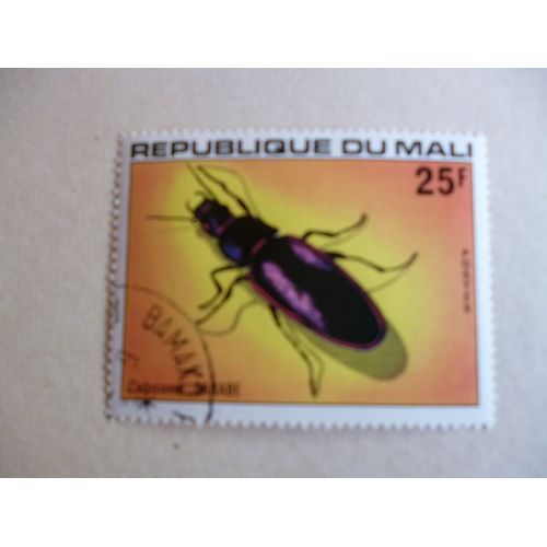 Timbre "Mali :Scarabée".