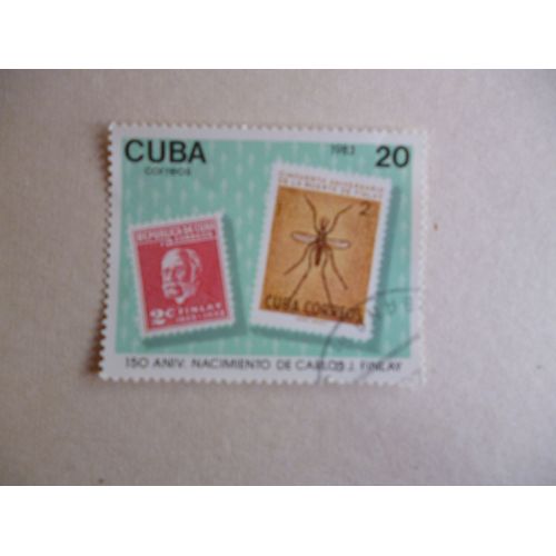 Timbre "Cuba 1983 :Anniversaires De Carlos J. Finlay (Moustique)".