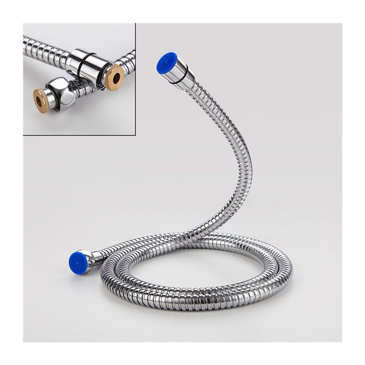Flexible de douche inox flexible de douche chrom� 2m Cisea g... - 3