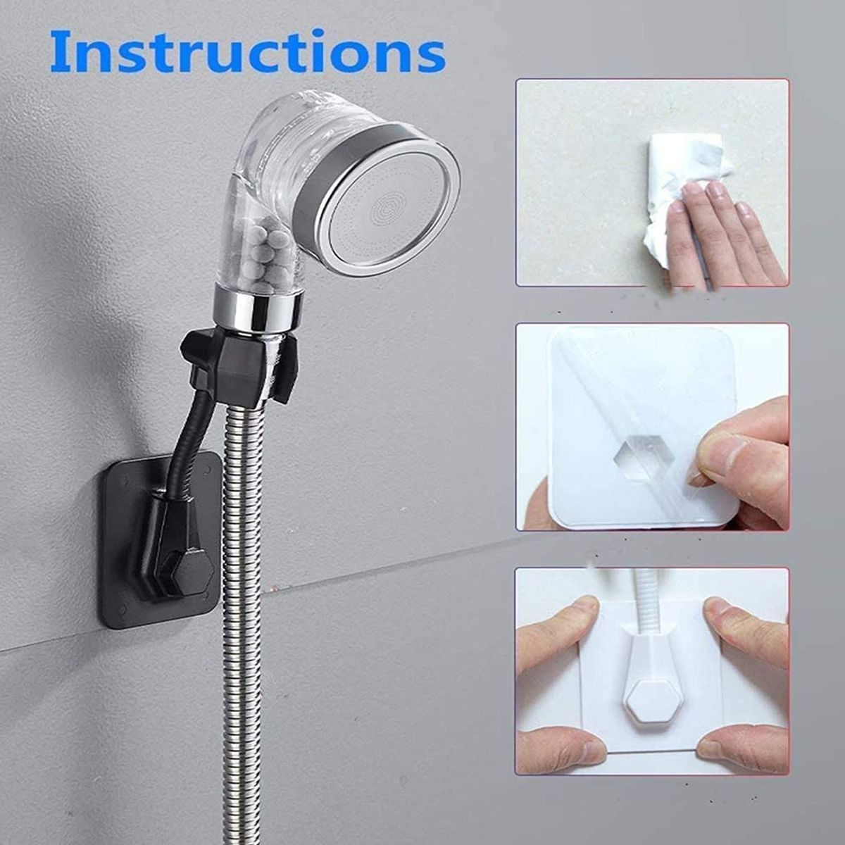 Base de montage pour douche sans perforation goodnice - 4