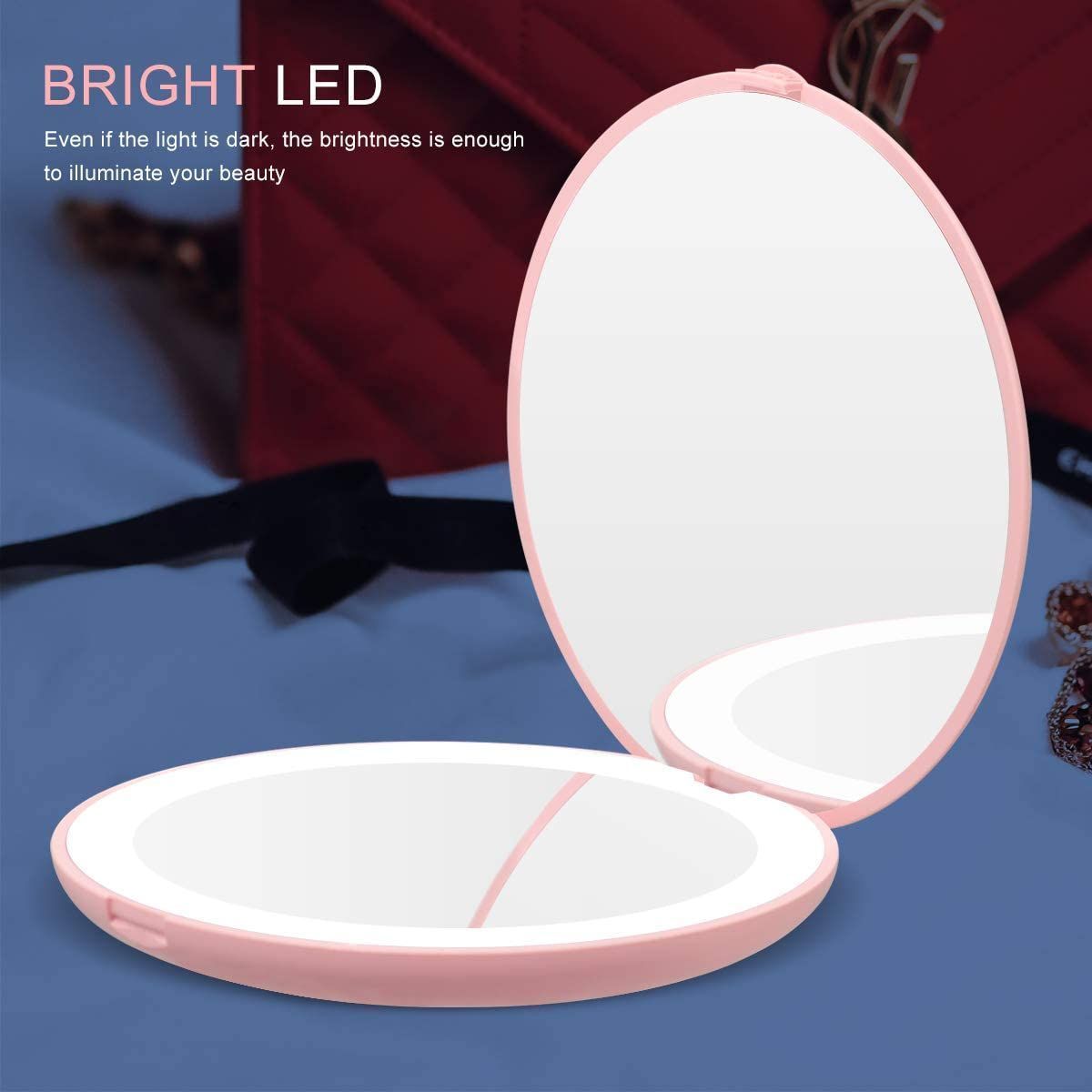 Miroir Compact �clair� Avec Grossissement Goodnice  - 4