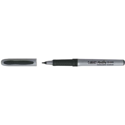 Bic Lot De 3 Marqueurs Pour Cd / Dvd "Marking", Permanent, Noir, 0,7 Mm