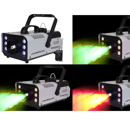 Machine a Fumée 900W avec 6 Led RVB Ibiza