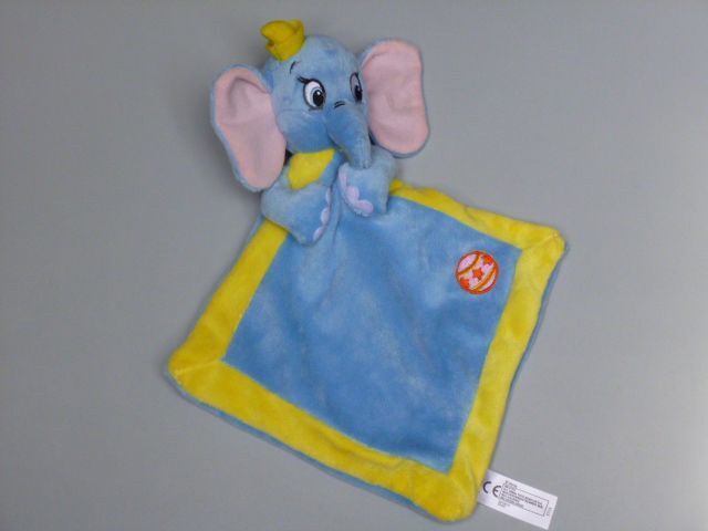 Doudou Elephant Disney Dumbo Bleu Jaune Ballon Plat Nicotoy Jouet Peluche Enfant Bebe Rakuten