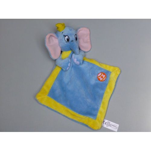 Doudou Elephant Disney Dumbo Bleu Jaune Ballon Plat Nicotoy Jouet Peluche Enfant Bebe