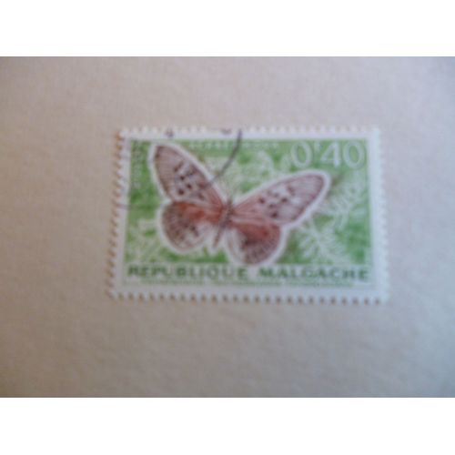 Timbre "Madagascar : Acraea Hova".
