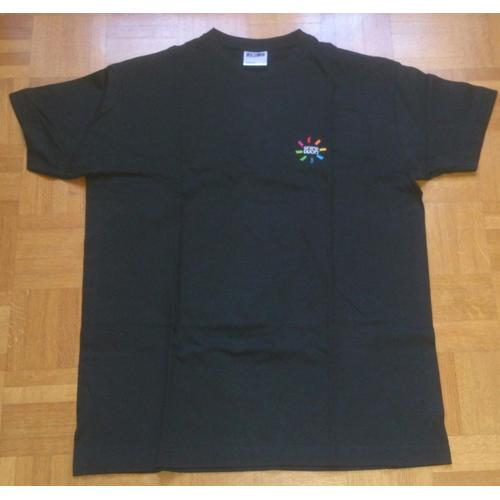 T Shirt Manches Courtes Adulte Mixte Noir Sol's T.M Logo Grand Dijon Brodé En Couleur Sur La Poitrine