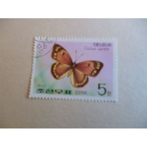Timbre "Dprk Corée 1977 : Colias Aurora".