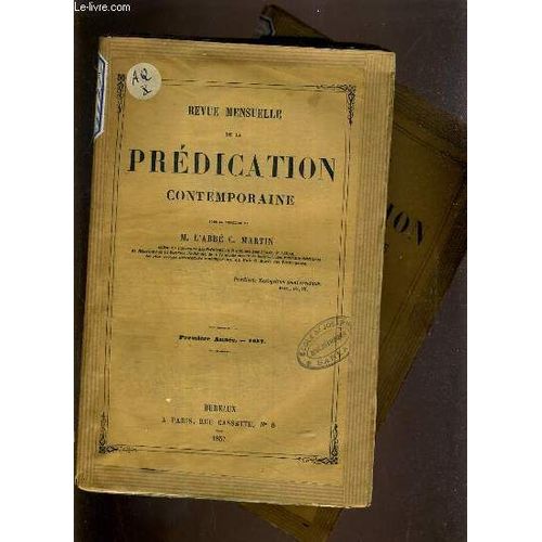 Journal De La Predication Populaire Et Contemporaine - De La 1ère A La 5ème Annee.