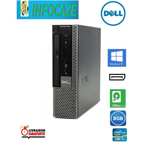 DELL OPTIFLEX 9010 USFF-INTEL CORE i5 3570s - 3.10 Ghz - Ram 8 Go - DD 500 Go