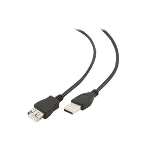 Gembird CCP-USB2-AMAF-6 - Rallonge de câble USB - USB (F) pour USB (M) - 1.8 m - moulé - noir