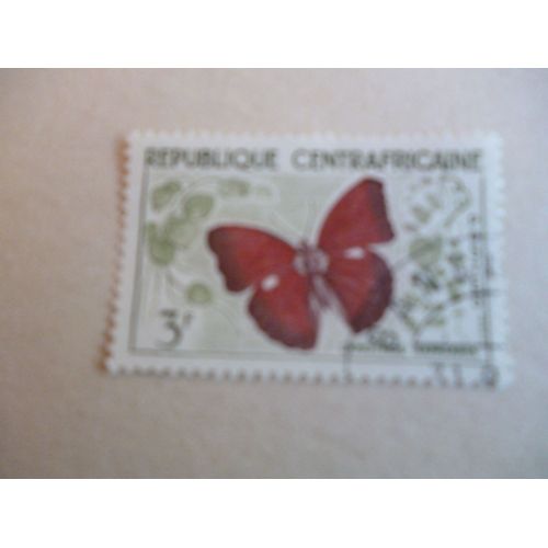 Timbre "République Centrafricaine : Cymothoe Sangaris".
