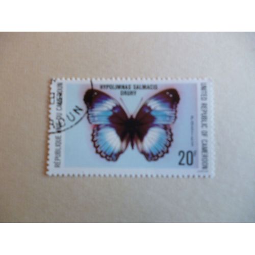 Timbre "Cameroun :Hypolimnas Salmacis Brury".