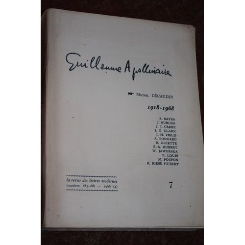 Guillaume Apollinaire 7 - 1918-1968