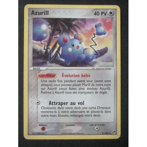 Azurill - Unco - Ex Tempete De Sable - N°31/100 - Vf