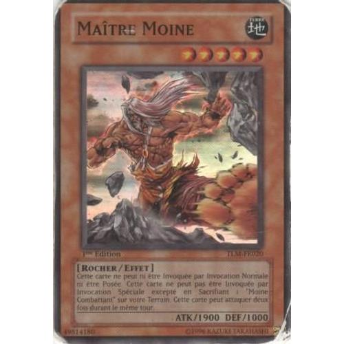 Carte Yu-Gi-Oh! "Maître Moine" Super Rare Tlm-Fr020