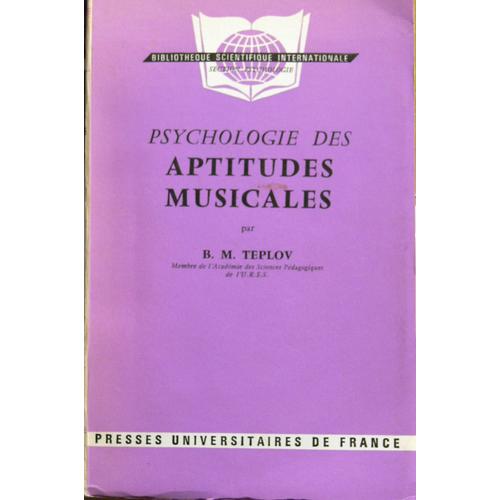 Psychologie Des Aptitudes Musicales