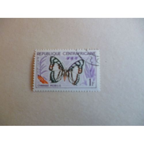 Timbre "République Centrafricaine : Charaxe Mobilis 1 F".