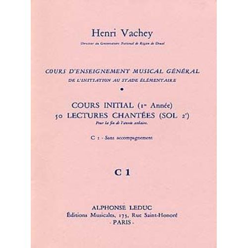 Cours Initial 1ere Annee De 50 Lectures Chantees