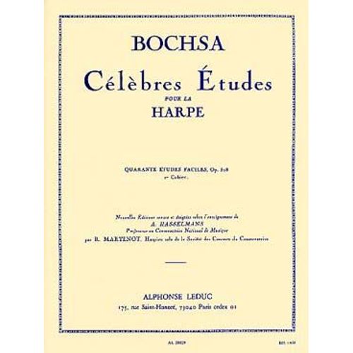 Bochsa 40 Etudes Faciles Opus 318 1er Cahier