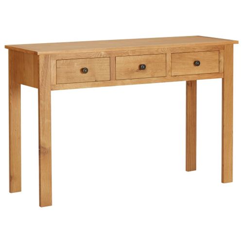 Vidaxl Coiffeuse 110x40x75 Cm Bois De Chêne Massif
