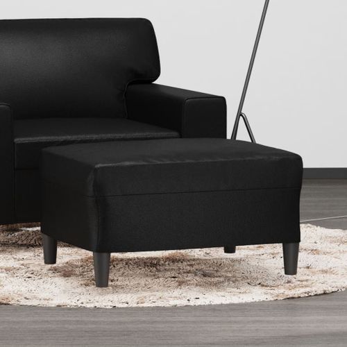 Vidaxl Repose-Pied Noir 70x55x41 Cm Similicuir