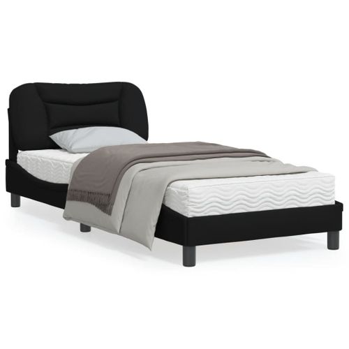 Vidaxl Cadre De Lit Avec Lumières Led Noir 80x200 Cm Tissu