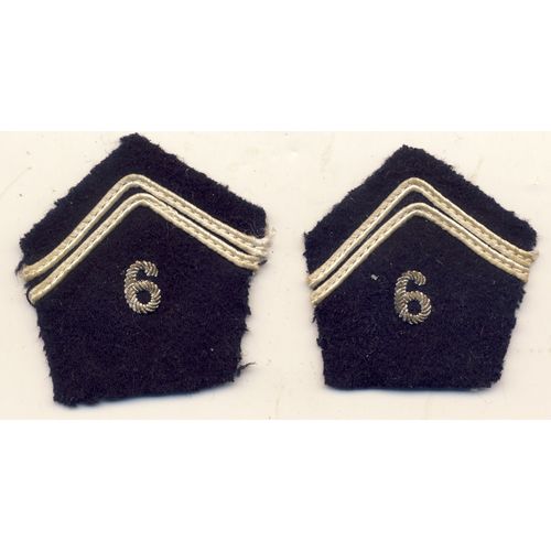 Insignes De Col Du 6ème Régiment De Dragons (La Reine Dragon) Stationné À Lachen-Speyerdorff En 1971