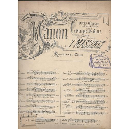 Manon - Morceaux De Chant - Acte Iii - Ah ! Fuyez Douce Image !