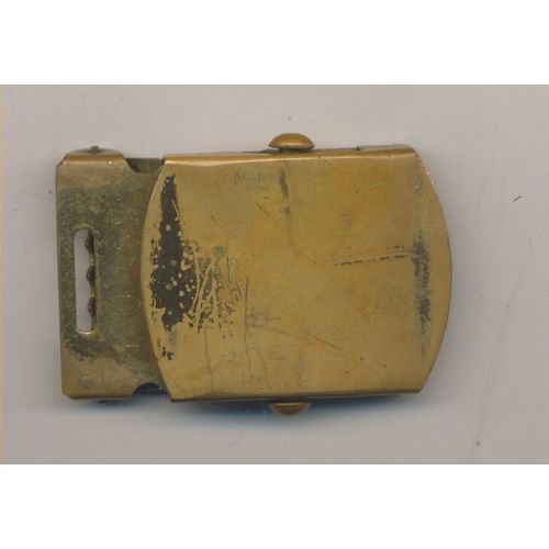 Boucle De Ceinture En Laiton, Armes " Jaunes "