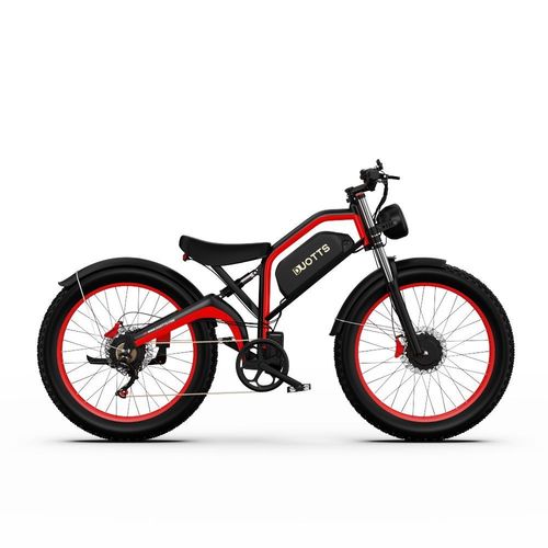 Vélo Électrique Duotts N26 - Moteur 750w*2 Batterie 48v20ah Autonomie 60km Freins À Disque - Noir Rouge