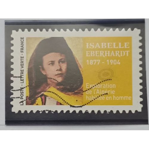 L334 -- Timbre Oblitéré France Autoadhesif N °2116 -- Année 2022 -- " Personnalité : Grands Voyageurs ; Portrait D'isabelle Eberhardt (1877-1904) ".